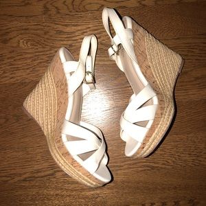 Charles By Charles David White Espadrille Wedge